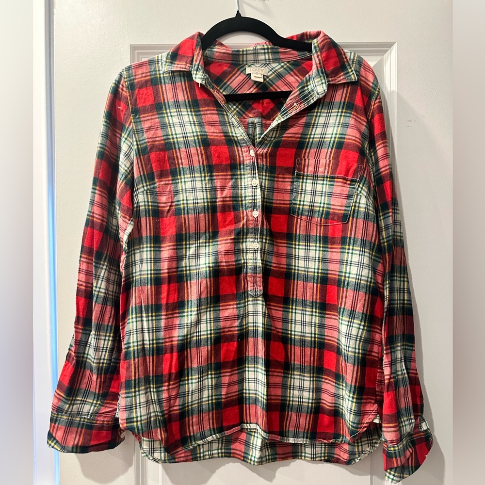 J.Crew Women’s Plaid Button Down Shirt